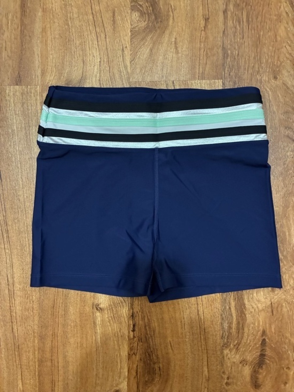 Urban Savage Shorts with Mint & Silver Stripe Waistband